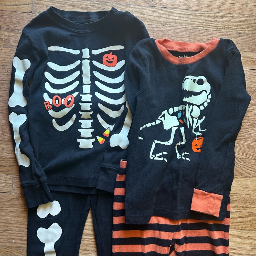 Carter's Halloween Pajamas—2 PAIR—4T